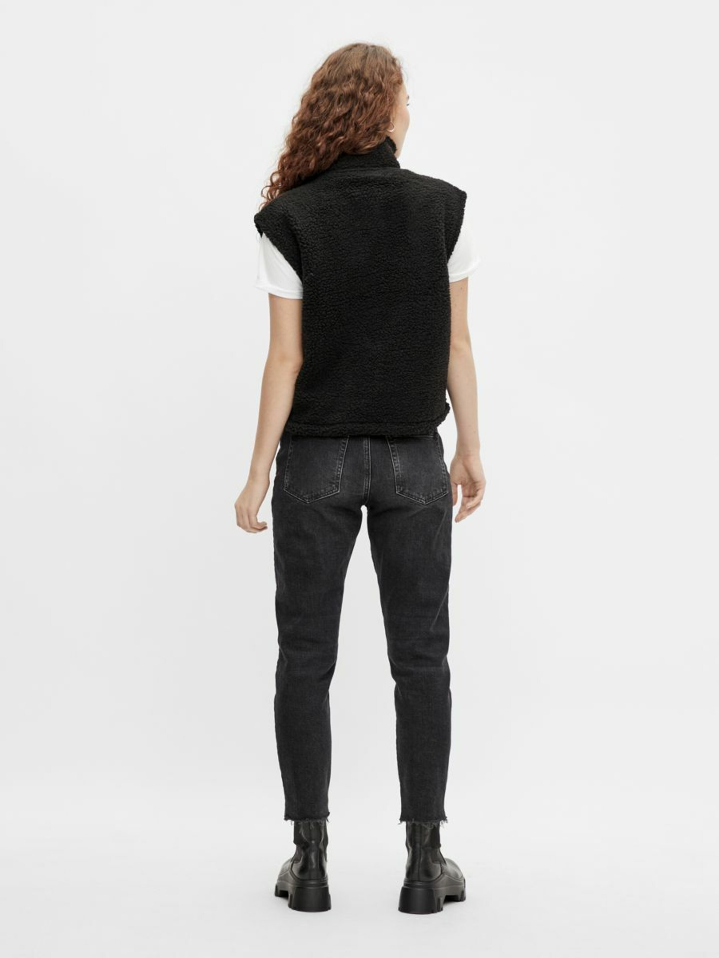 Frauen Jacken PIECES Weste in Schwarz - OB80866 Frauen Jacken PIECES Weste in Schwarz - OB80866