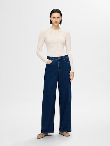 SELECTED Pullover i beige