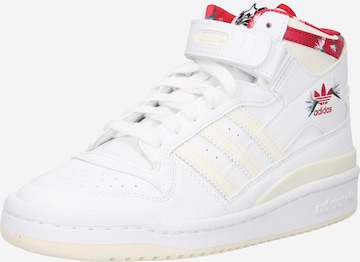 ADIDAS ORIGINALS High-Top Sneakers 'Forum Mid Thebe Magugu' in White: front