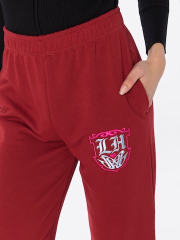 LOCAL HEROES Tapered Pants 'ROYAL SQUAD' in Red