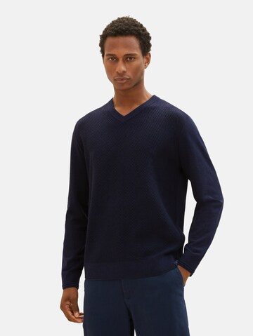 TOM TAILOR Sweater in Blue: front