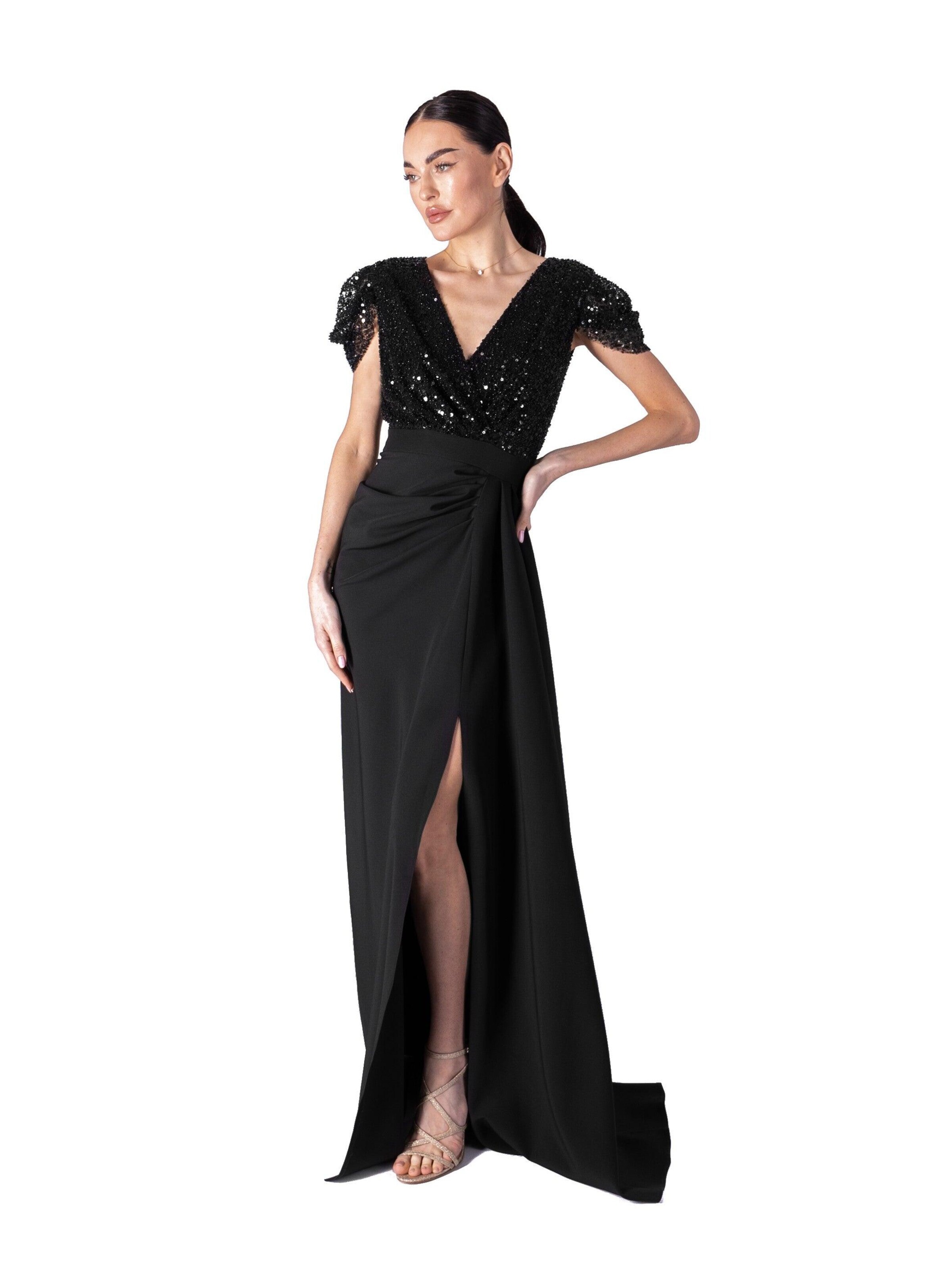 acob a porter - Vestido de noche en negro