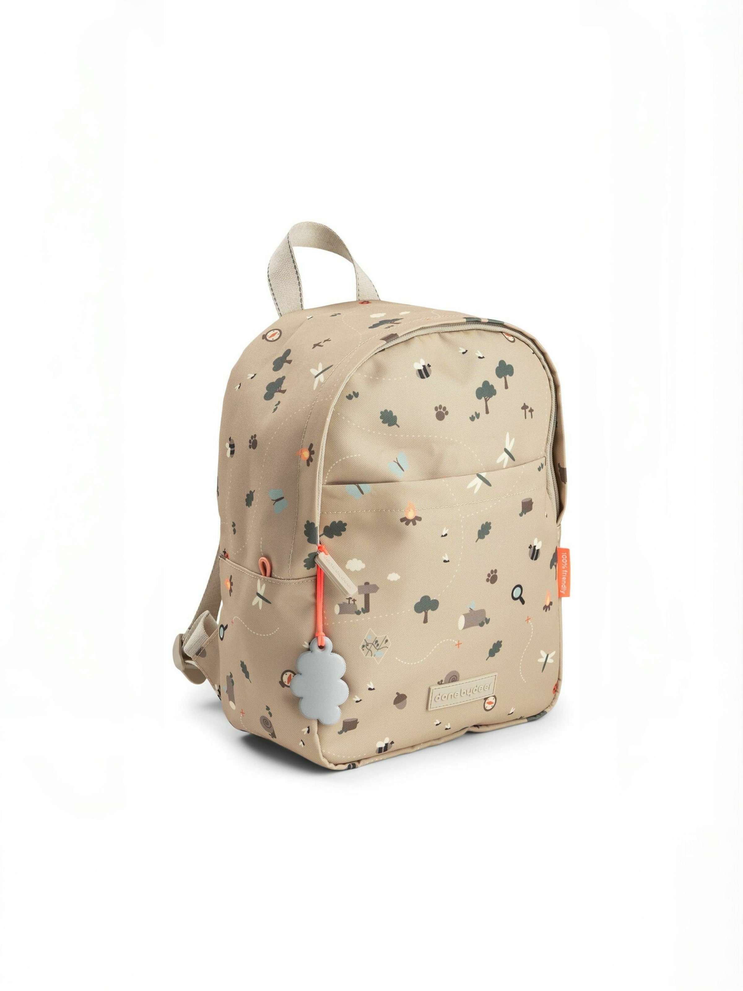 Done by Deer Taske ' Tiny trails ' i beige: forside
