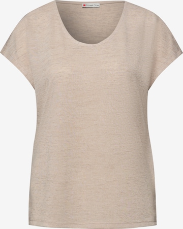 STREET ONE T-Shirt in Beige: Vorderseite
