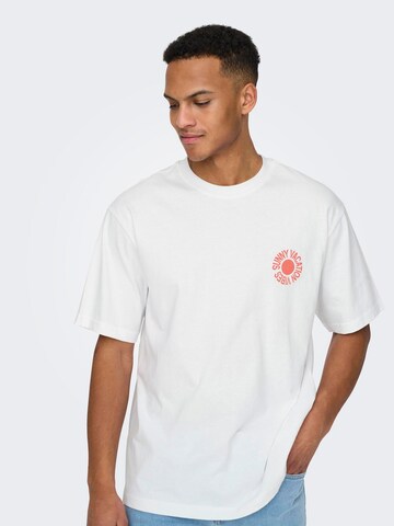 T-Shirt 'KASEN' Only & Sons en blanc