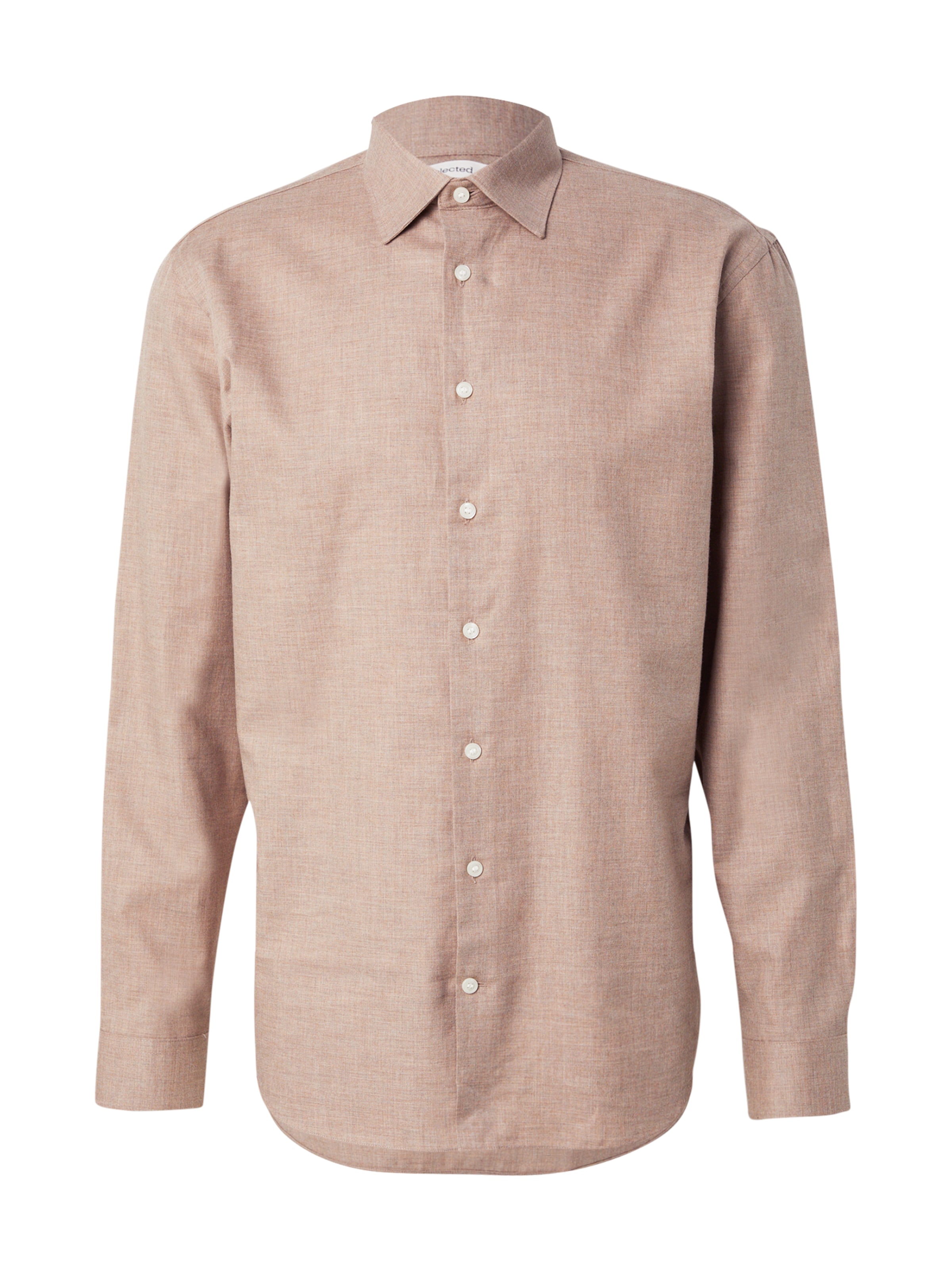 SELECTED Overhemd 'SLHLEO' in Beige: voorkant