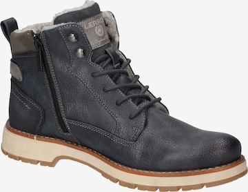 LERROS Lace-Up Boots in Grey: front