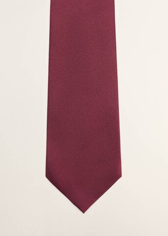MANGO MAN Tie 'Solid7p' in Red