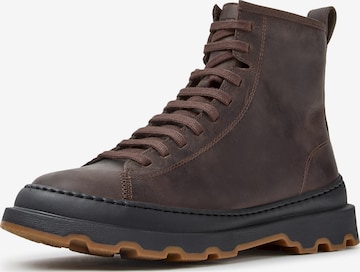 CAMPER - Botines con cordones ' Brutus+ ' en marrón: frente