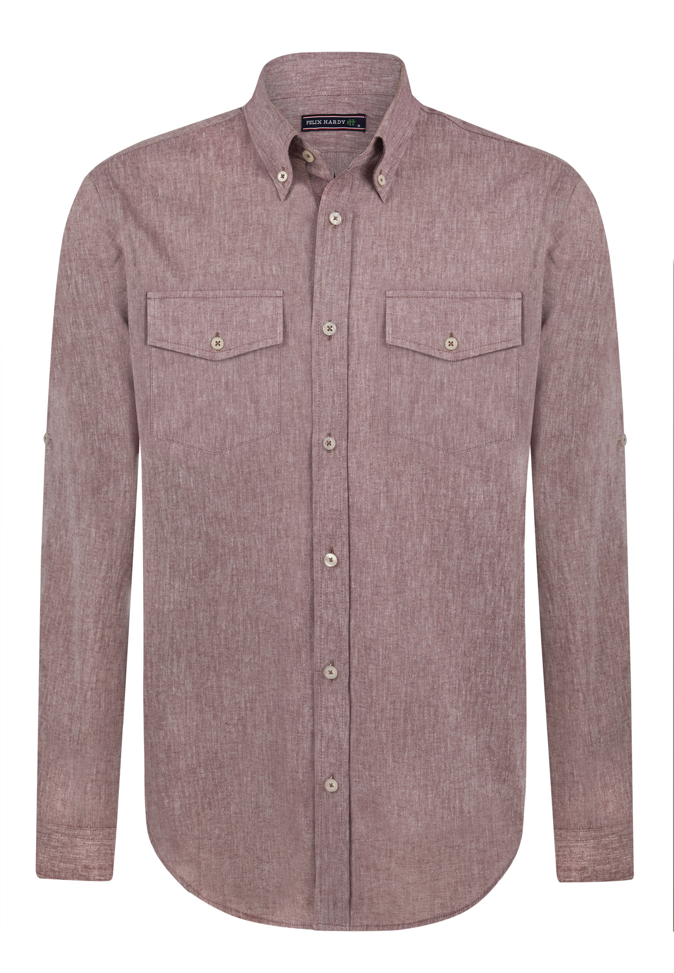 sarkans Felix Hardy Standarta piegriezums Krekls: no priekšpuses