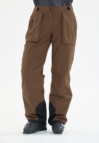 SLOPE Regular Outdoor trousers in Black: front