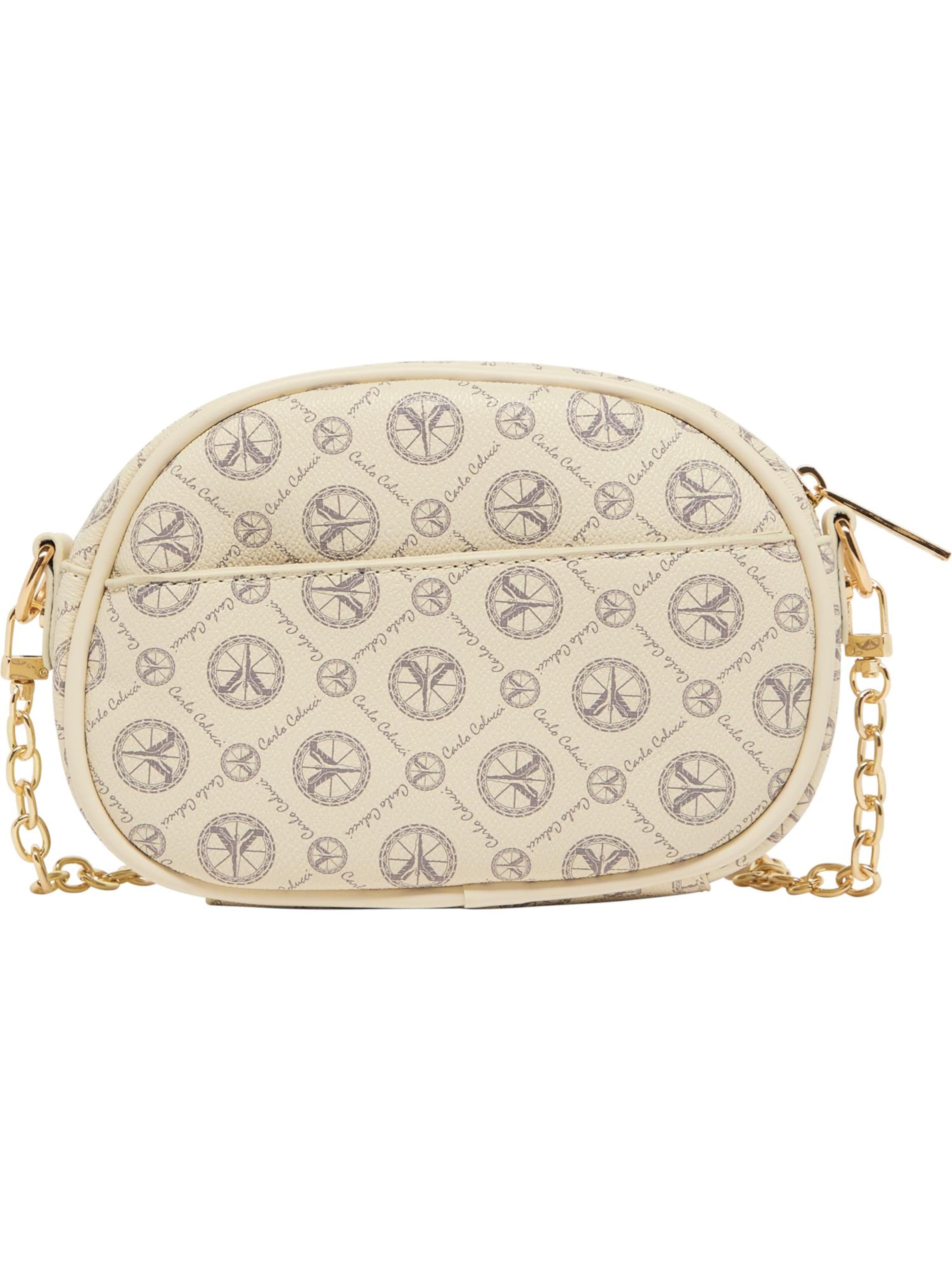 Carlo Colucci Schoudertas 'Dalbon' in Beige: voorkant