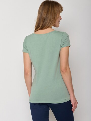 GREENBOMB Shirt 'Bike Lucky' in Green