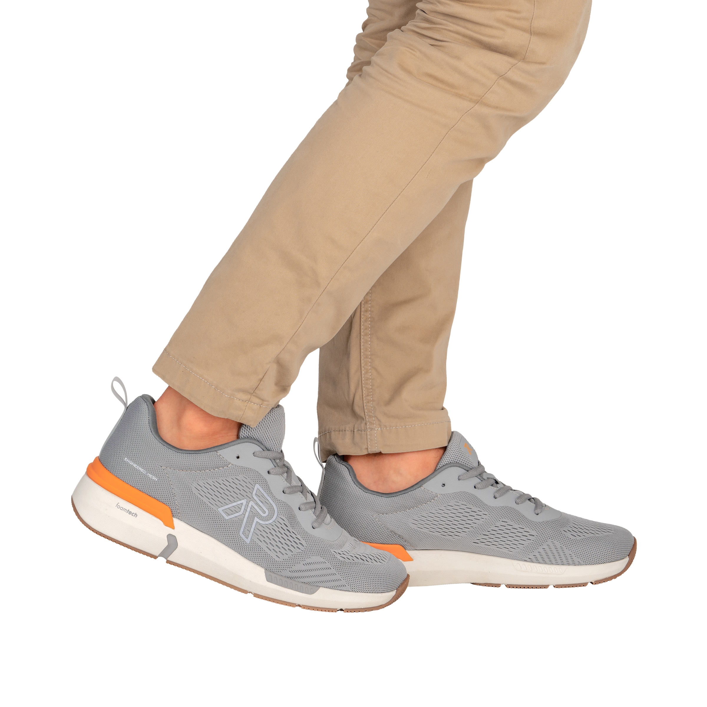 Baskets basses 'U1404' Rieker Sport en gris : devant