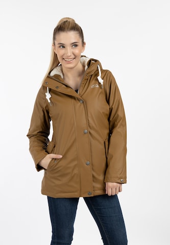 ICEBOUND Between-season jacket in Brown: front