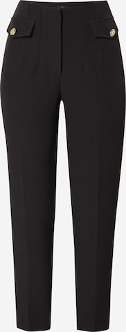 River Island Regular Trousers in Black: front