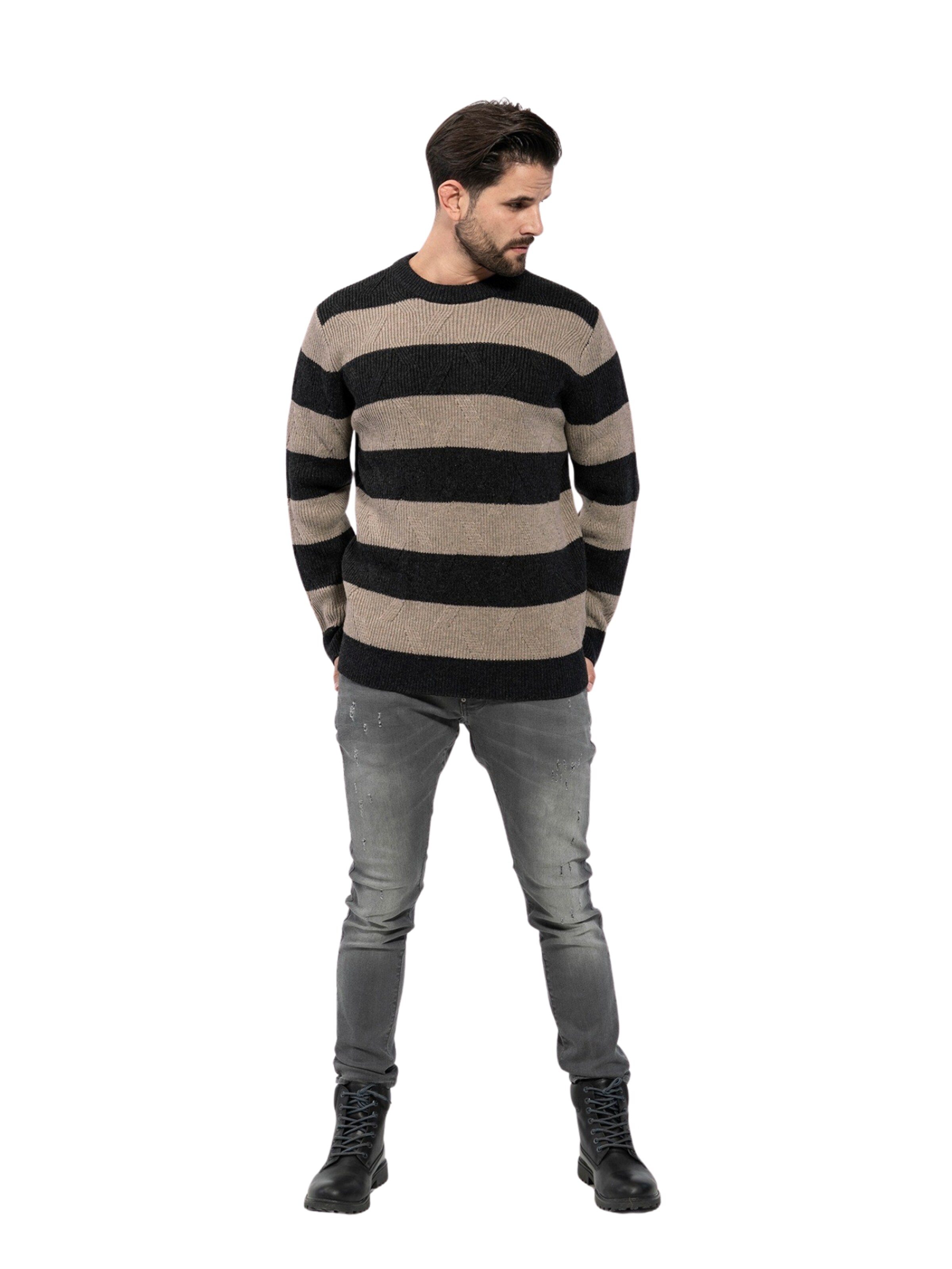 Pull-over 'HARRY' Key Largo en beige : devant