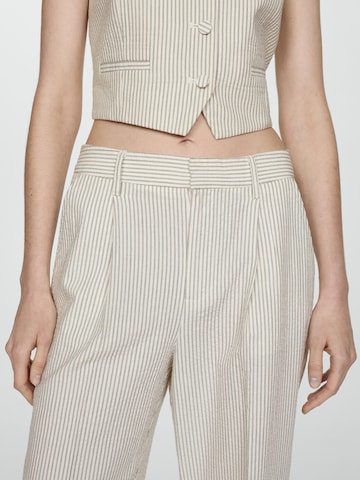 MANGO Wide Leg Hose 'Celia' in Beige