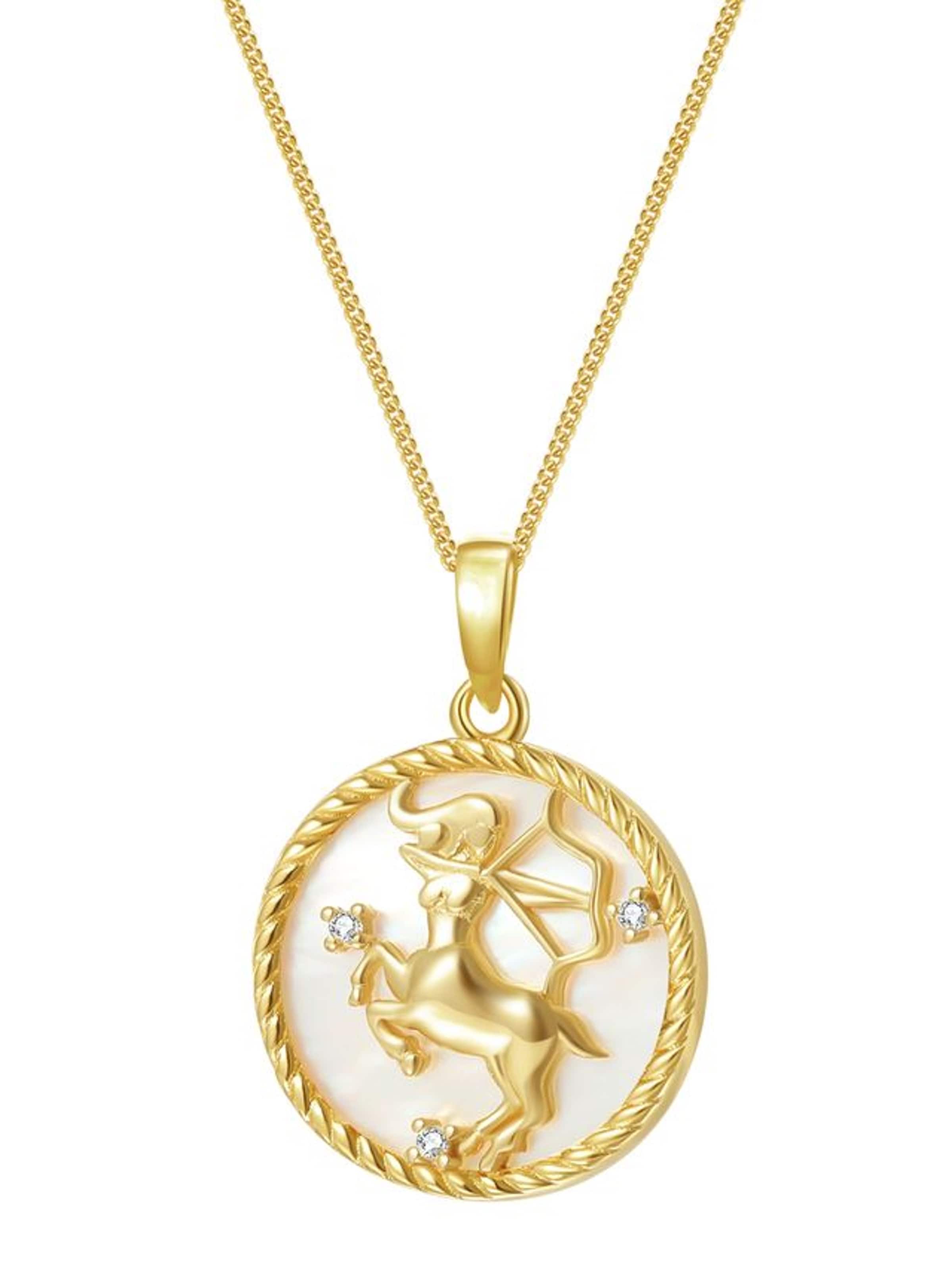 Hey Happiness - Cadena 'Sagittarius' en oro: frente