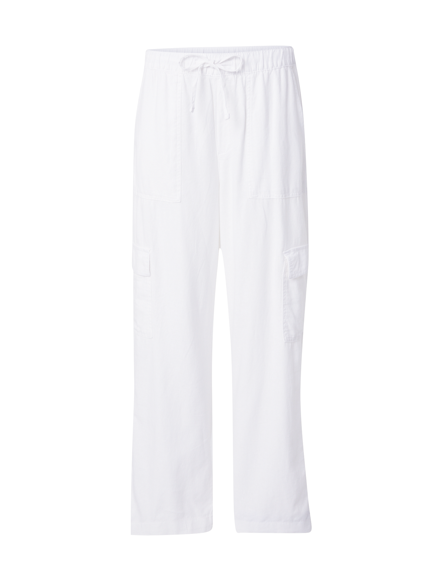 GAP Ohlapna forma Kargo hlače | bela barva: sprednja stran