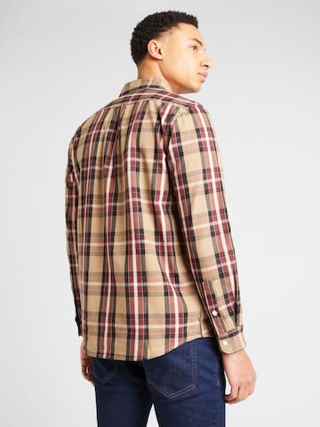 WRANGLER Regular fit Button Up Shirt 'LEAD'' in Beige