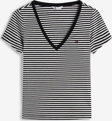 Tommy JeansMajica 'ESSENTIAL' - crna boja: prednji dio