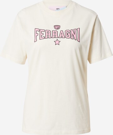 Chiara Ferragni T-shirt i vit: framsida