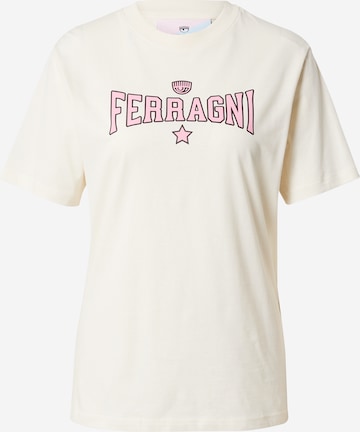 Chiara Ferragni T-Shirt in Weiß: predná strana