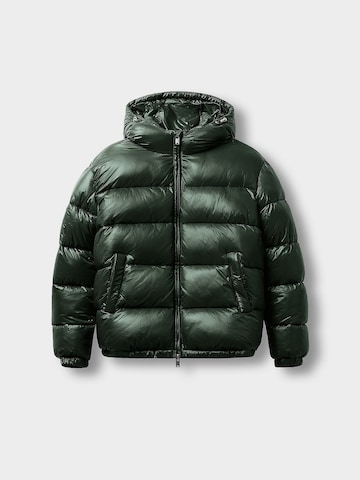 Burocs Winter Jacket 'Glossy' in Green: front