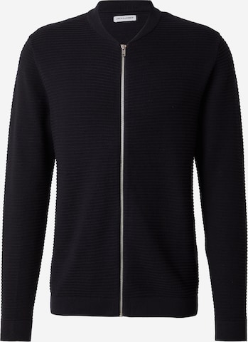 JACK & JONES Вязаная кофта 'JJOTTO' в Черный: спереди