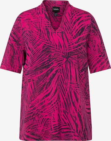 T-shirt Ulla Popken en rose : devant