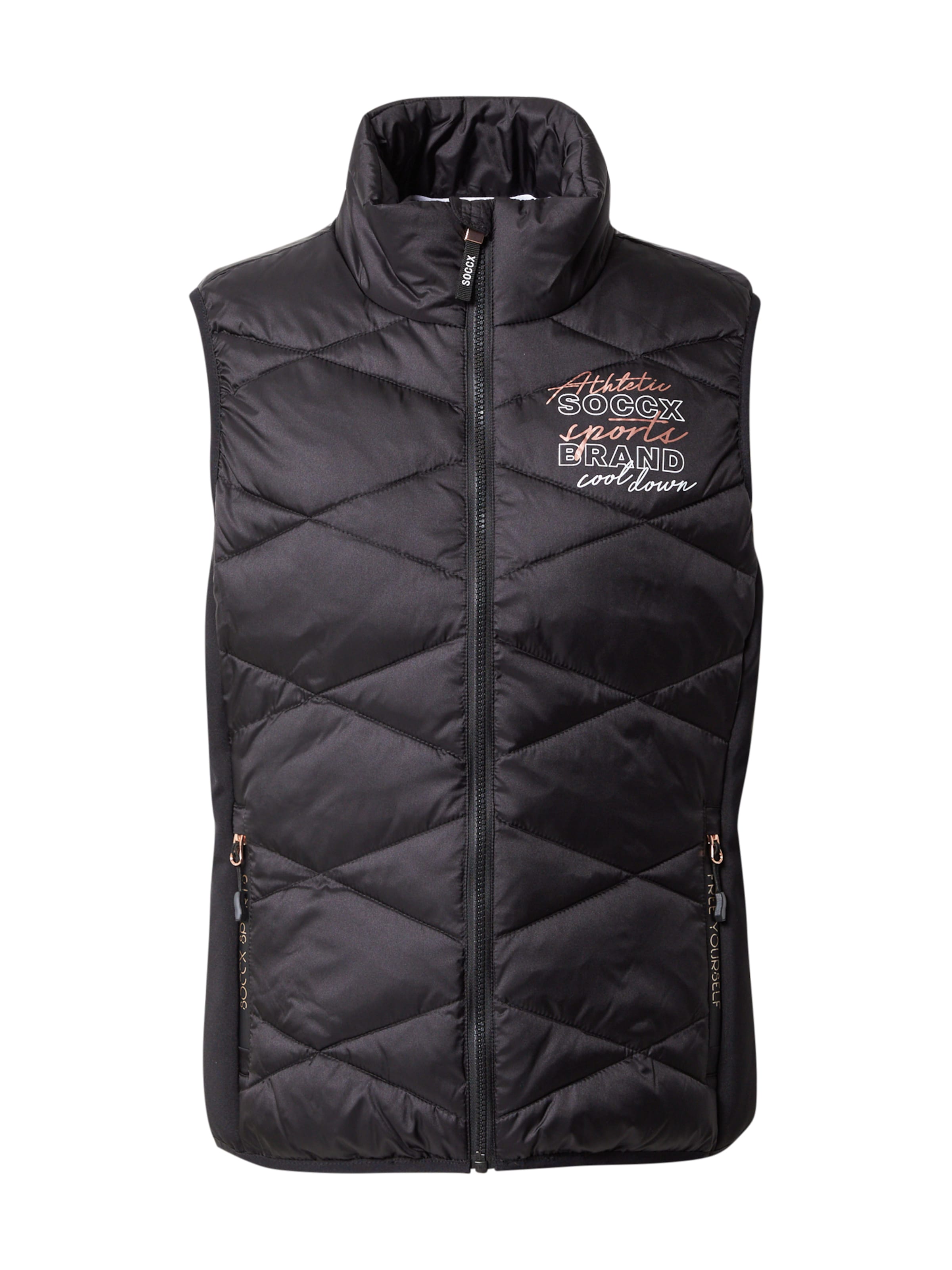 Soccx Weste 'Free Yourself' in Schwarz: Vorderseite