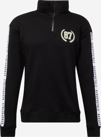 AÉROPOSTALE Sweatshirt in Zwart: voorkant