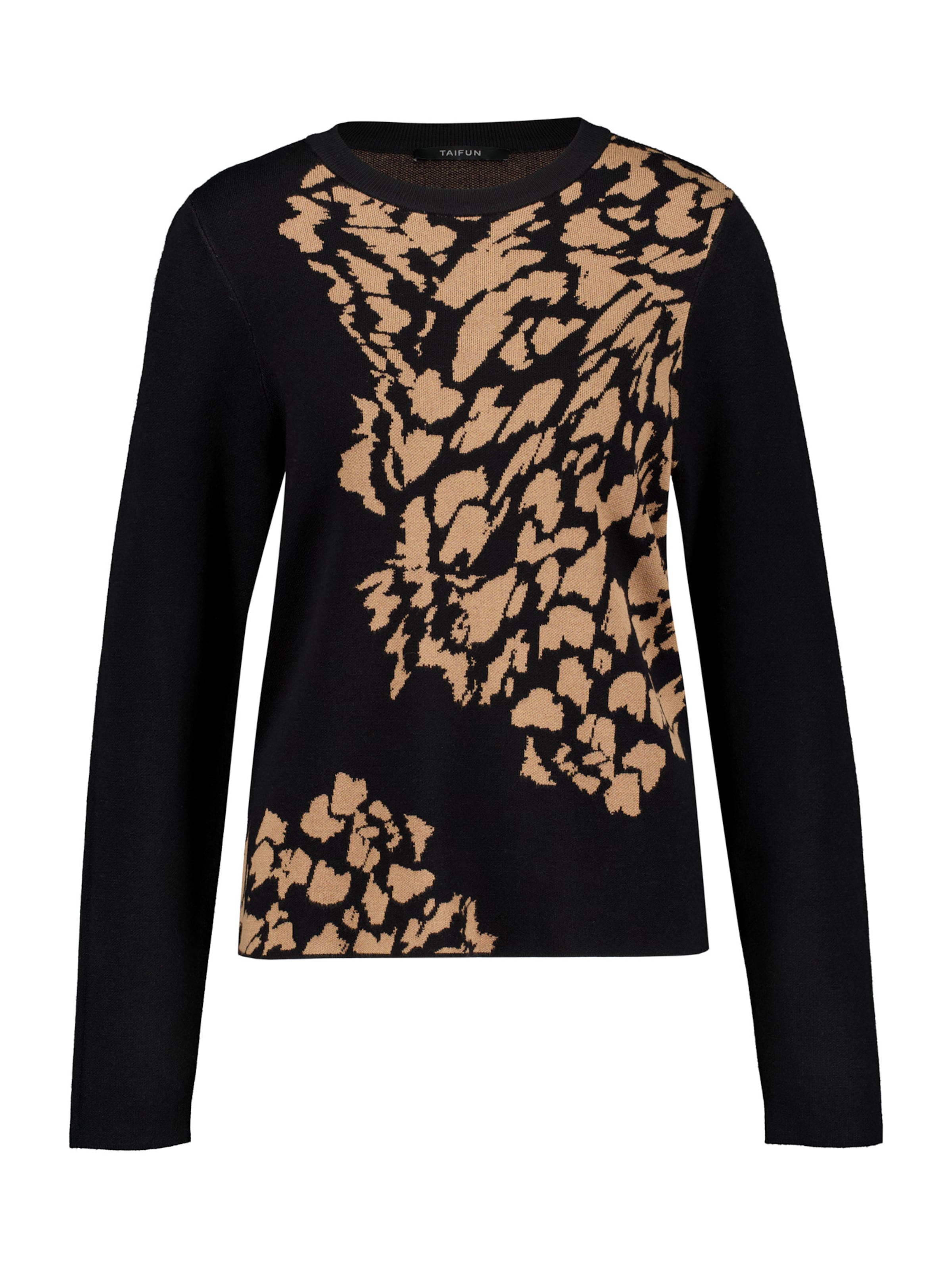 TAIFUN Pulóver - fekete: elől