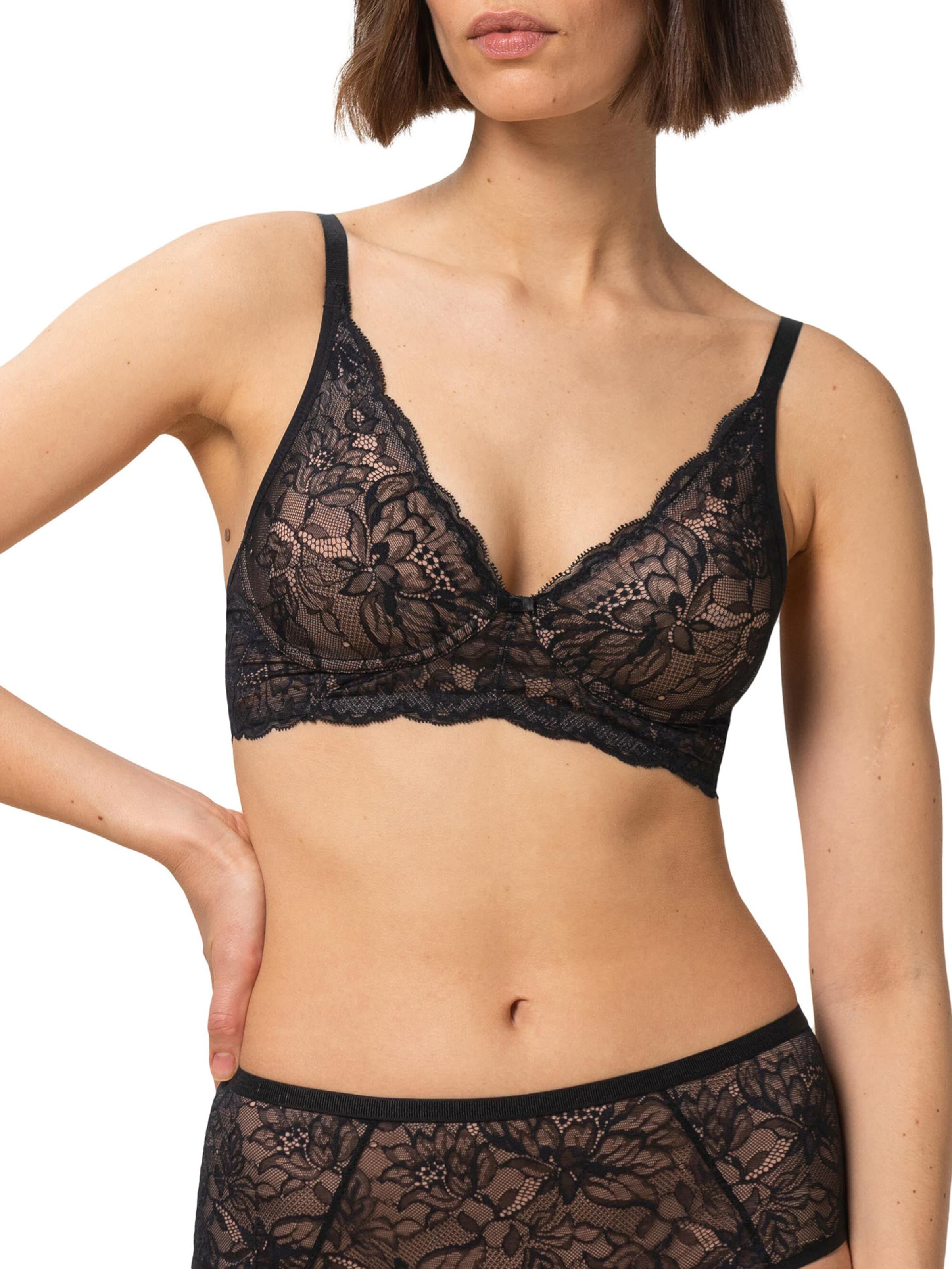 TRIUMPH T-shirt BH ' Amourette Charm ' in Zwart: voorkant