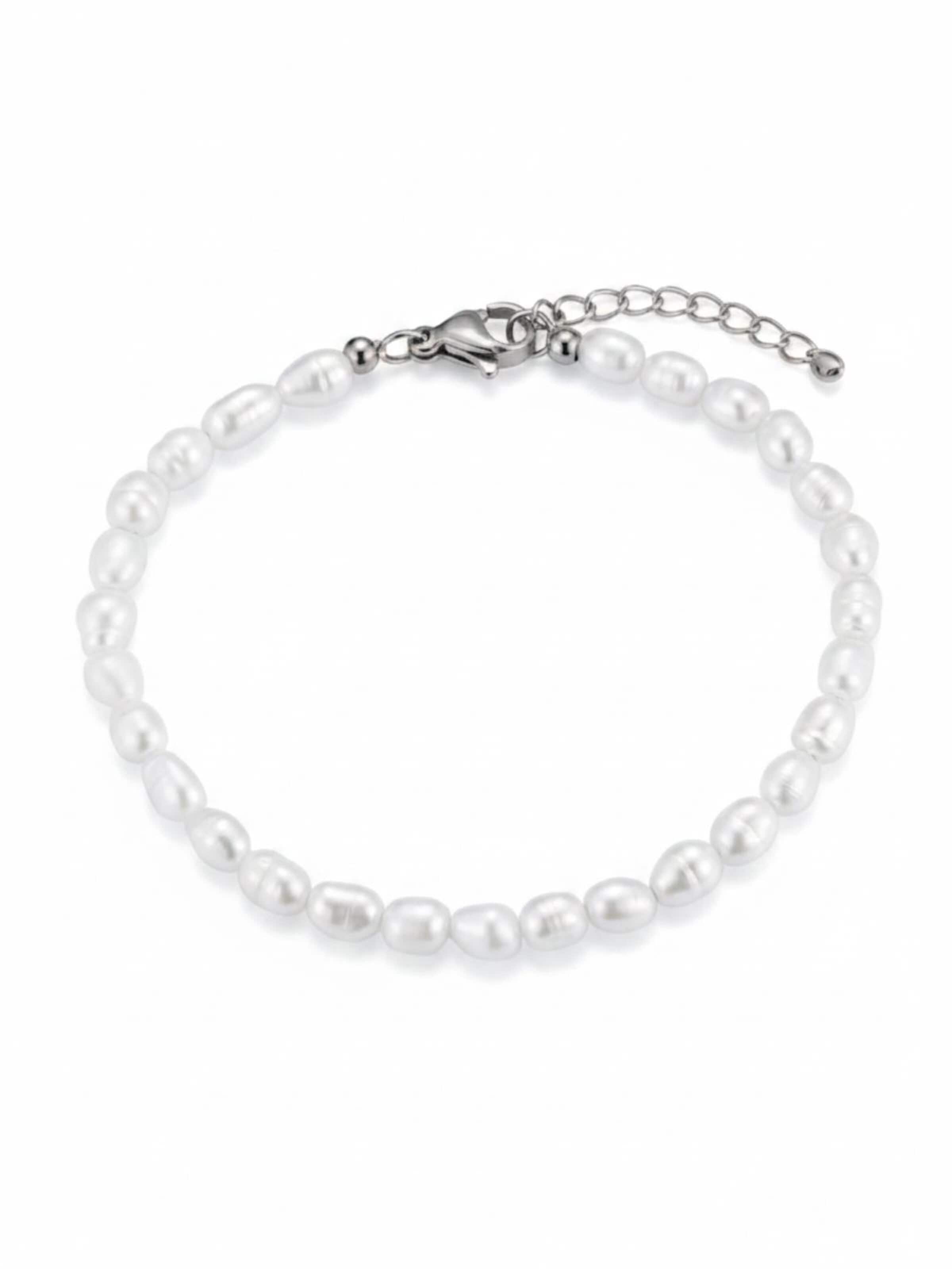 Cala Rose Armband 'PEARL'‌‌‌‌‌‌ in Silber: Vorderseite
