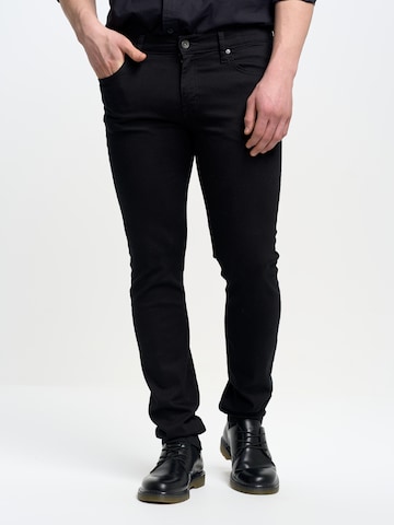 BIG STAR Slimfit Jeans 'Jeffray' in Zwart: voorkant