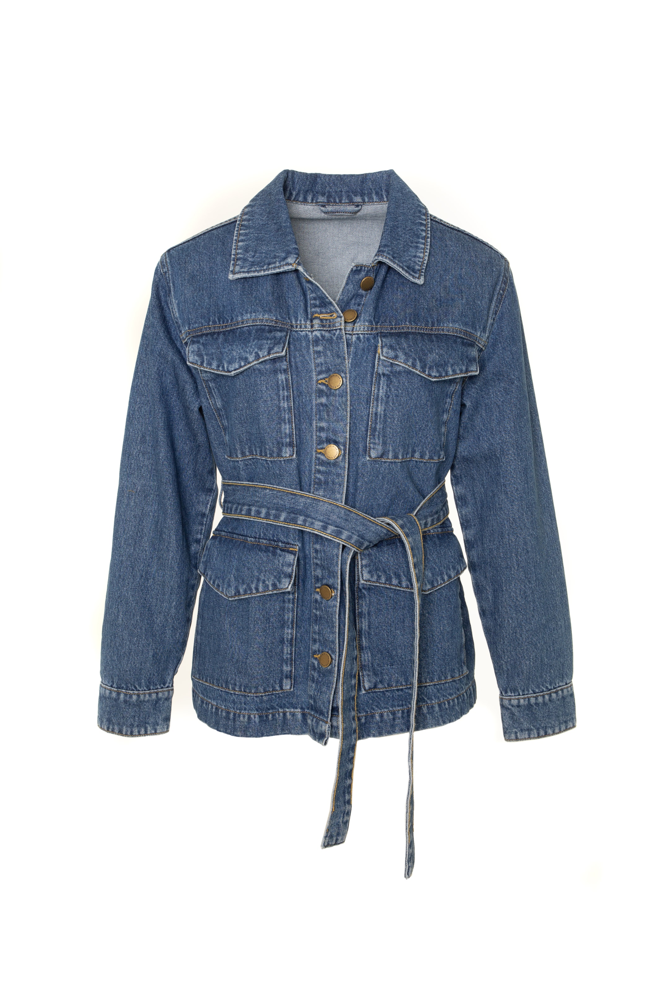 BIG STAR Between-Season Jacket 'Chelsey' in Blue Denim ABOUT YOU