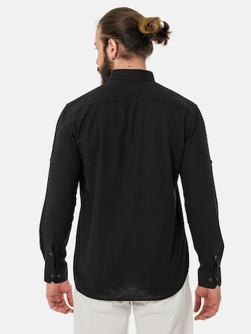 Coupe slim Chemise 'CH199' CIPO & BAXX en noir