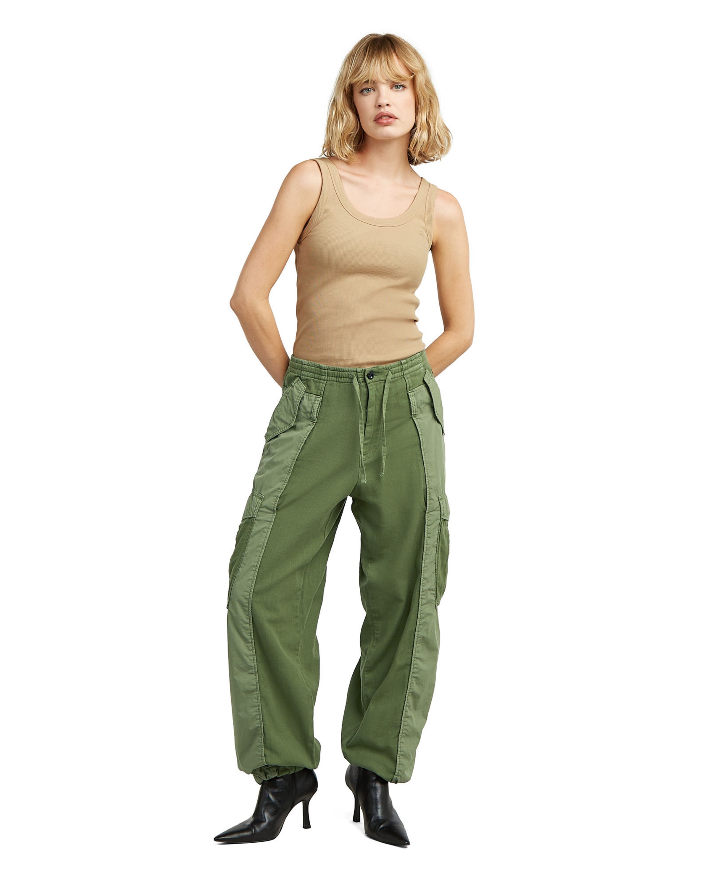 G-STAR Regular Cargobroek 'Fabric Mix Cargo Pants' in Groen
