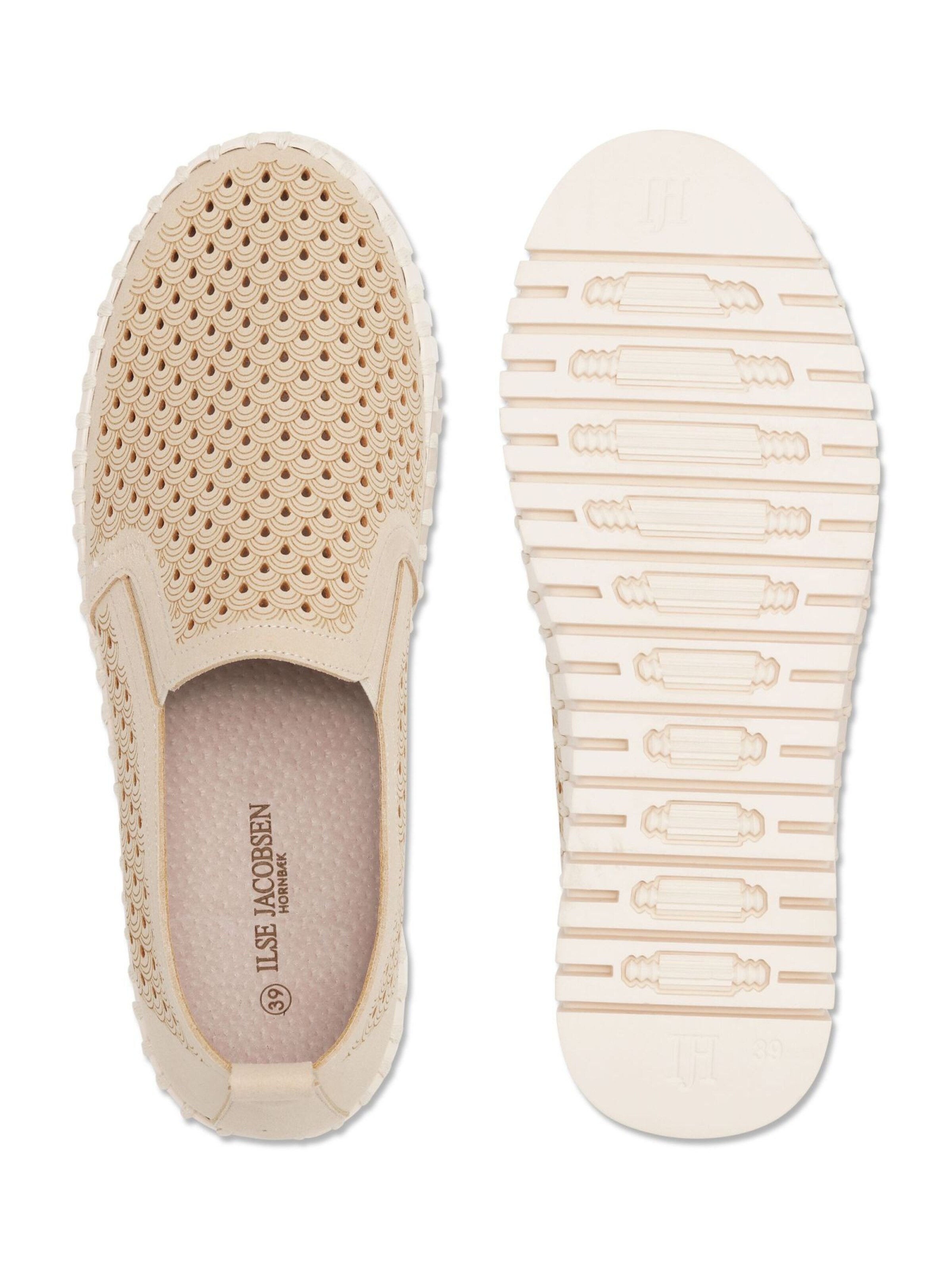 ILSE JACOBSEN Slipper 'Tulip4078' i hvid