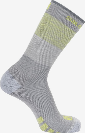 SALOMON Sport-Socken 'Predict High' in gelb / grau, Produktansicht