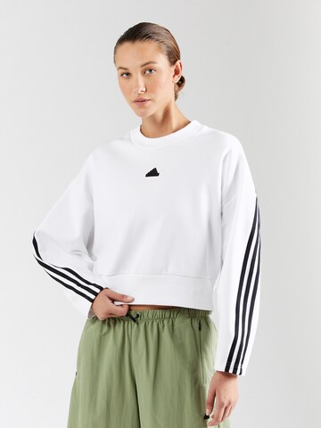 ADIDAS SPORTSWEAR Αθλητική μπλούζα φούτερ 'Future Icons 3' σε λευκό: μπροστά