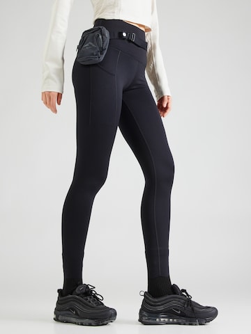 NIKE Skinny Sportbroek 'Trail' in Zwart