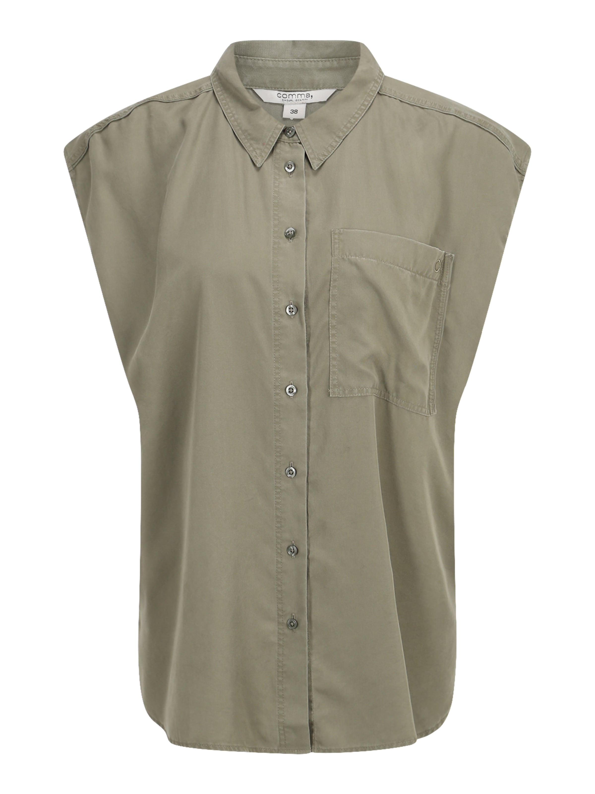 Chemisier comma casual identity en vert : devant