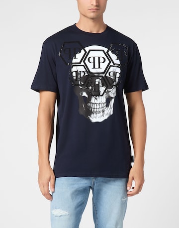 Philipp Plein - Camiseta 'Skull' en azul