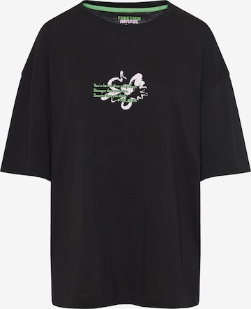 Funky Buddha T-Shirt in Schwarz: Vorderseite