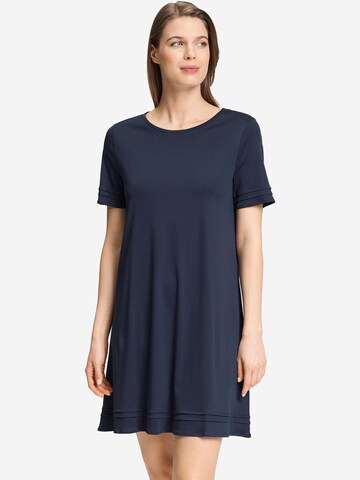Hanro Nachthemd 'Pilar' in Blauw