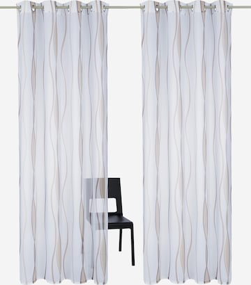 MY HOME Curtains & Drapes in White: front