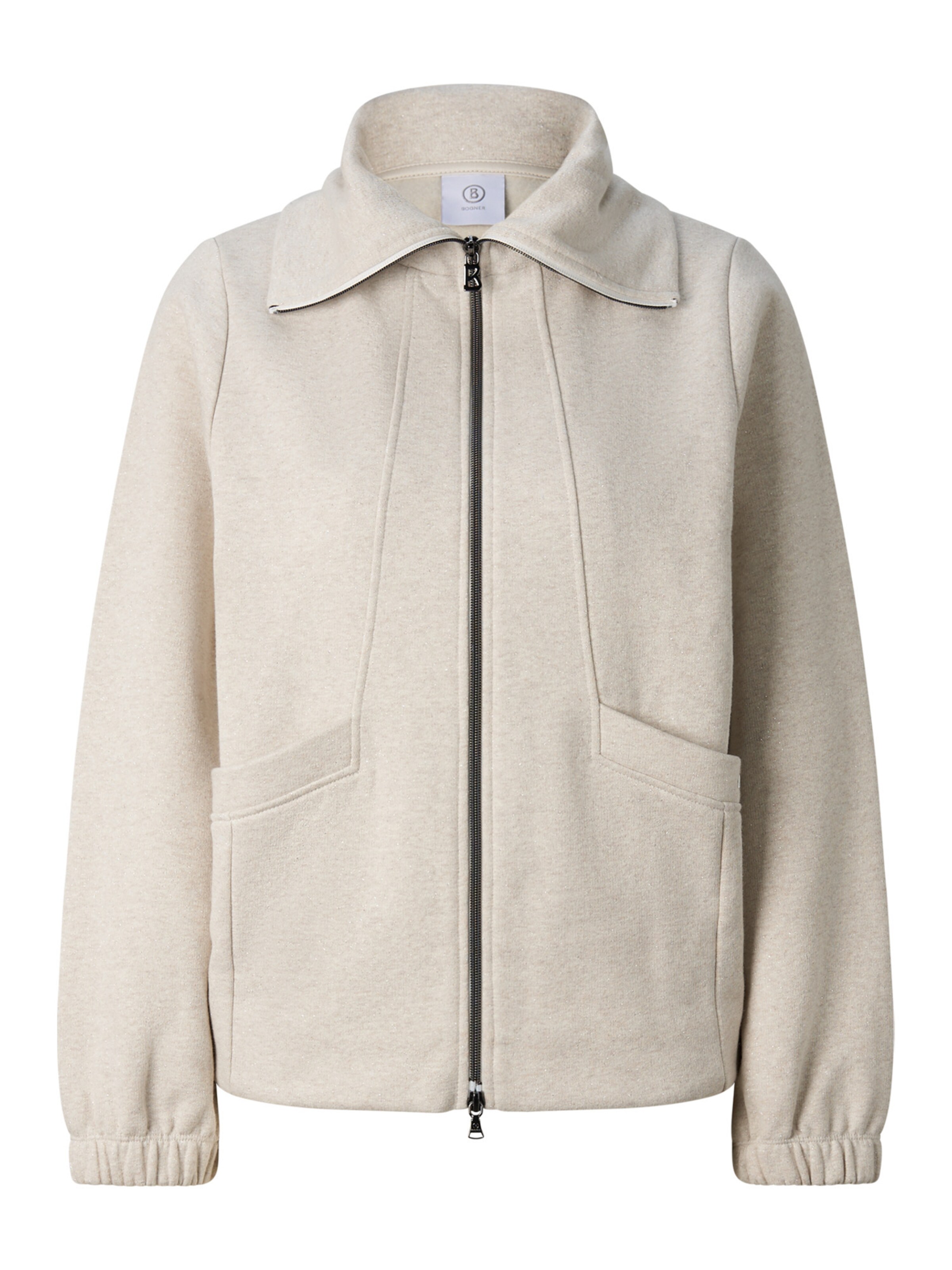 BOGNER Sweatjacke 'Tasha' in Weiß: Vorderseite